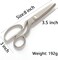All Stainless Steel Pinking Shears Scissors for Fabric Heavy Duty Serrated Pinking Shears Decorative Edge Zig Zag Cut Scissors 8 Inch